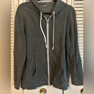 Eddie Bauer Charcoal Zip-Up Sweater